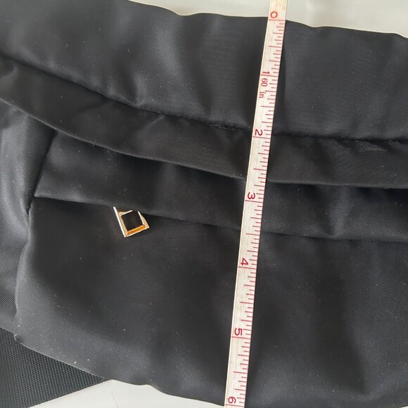 Black Sateen Fanny Belt Bag - Picture 5 of 5
